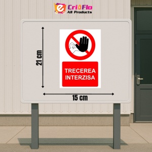 Indicator Trecerea interzisa indicator de interzicere 1, Sticker autocolant - Img 2
