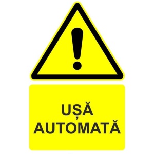 Indicator Usa automata indicator de avertizare, Sticker autocolant