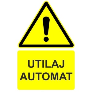 Indicator Utilaj automat indicator de avertizare, Sticker autocolant