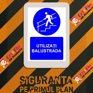 Indicator Utilizati balustrada indicator de obligativitate, Sticker autocolant - Img 3