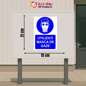 Indicator Utilizati masca de gaze indicator de obligativitate, Sticker autocolant - Img 2