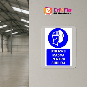 Indicator Utilizati masca pentru sudura indicator de obligativitate, Sticker autocolant - Img 4