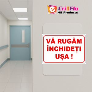 Indicator Va rugam inchideti usa, Sticker autocolant - Img 5