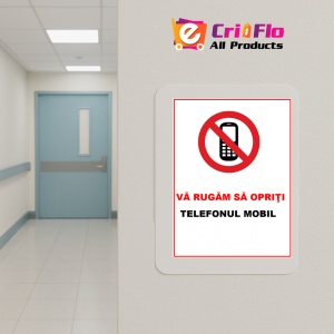 Indicator Va rugam sa opriti telefonul mobil, Sticker autocolant - Img 5