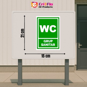 Indicator Verde pentru wc grup sanitar, Sticker autocolant - Img 2