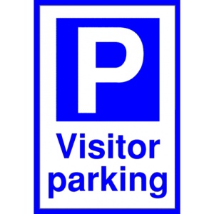 Indicator Visitor Parking Signs, Sticker autocolant