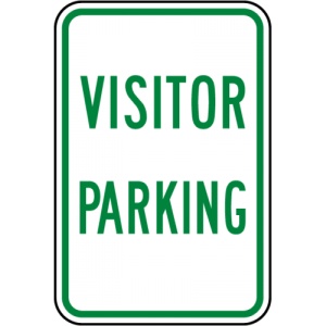 Indicator Visitor Parking v1, Sticker autocolant