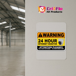 Indicator Warning 24 Hour Internet Monitor Sign, Sticker autocolant - Img 4
