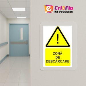 Indicator Zona de descarcare indicator de avertizare, Sticker autocolant - Img 5