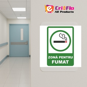 Indicator Zona pentru fumat, Sticker autocolant - Img 5