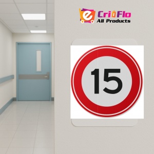 Indictor de circulatie 15 km, Sticker autocolant - Img 5