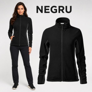 Jacheta Bluza Fleece Dama cu Fermoar Malfini, 220 g/m², Antipilling, Croiala Cambrata, XS-3XL, 9 Culori - Img 15
