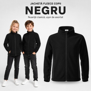 Jachetă Fleece Copii Tip Bluză Hanorac cu Fermoar, Călduroasă și Moale – Frosty 529 - Img 12