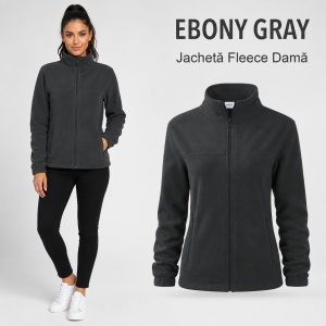 Jachetă Fleece Damă Tip Bluză Hanorac cu Fermoar, Călduroasă și Cambrată – Jacket 504 - Img 16