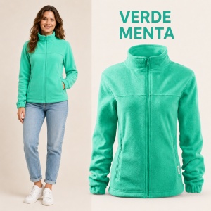 Jachetă Fleece Damă Tip Bluză Hanorac cu Fermoar, Călduroasă și Cambrată – Jacket 504 - Img 26