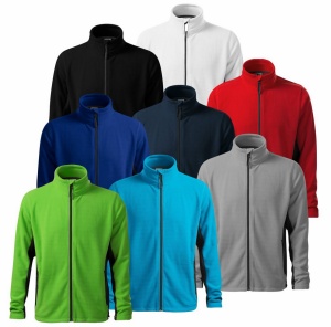 Imagine de prezentare pentru jacheta polar calduroasa si culorile disponibile rosu, albastru, verde, alb, gri, negru, turcoaz
