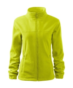 Jacheta polar dama de culoare galben lime