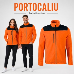 Jachetă Polar Fleece Unisex Damă Bărbat Călduroasă cu Buzunar la Piept și Fermoar – Malfini Rimeck Effect 530, 360 g/m² - Img 19