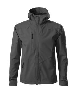 Jacheta softshell pentru barbati de culoare gri inchis