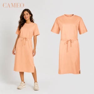 Rochie Lejeră Damă Malfini 816 Muse Tip Tricou, 100% Bumbac, 200 g/m², Mâneci Kimono, XS–2XL - Img 13