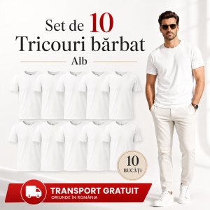 Set 10 Tricouri Bărbat în Aceeași Nuanță, Malfini, 100% Bumbac, 145 g/m², Guler Rotund, 26 Culori, Mărimi S–3XL - Img 8