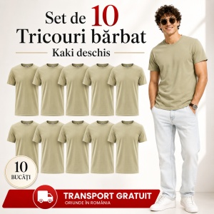 Set 10 Tricouri Bărbat în Aceeași Nuanță, Malfini, 100% Bumbac, 145 g/m², Guler Rotund, 26 Culori, Mărimi S–3XL - Img 18