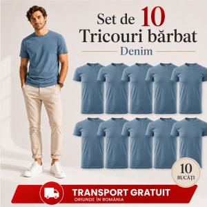 Set 10 tricouri bărbat Malfini Basic Clasic, 100% bumbac, regular fit, 48 culori, mărimi XS–5XL - Img 57