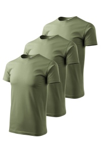 Set 3 tricouri de culoare kaki deschis