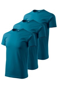Set 3 tricouri de culoare albastru petrol