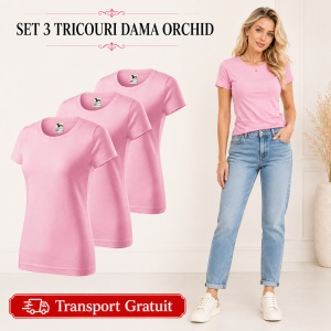 Set 3 tricouri damă, bumbac 100% | 35 de culori disponibile - 134 - Img 36