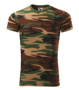 Tricou tip camuflaj de culoare maro