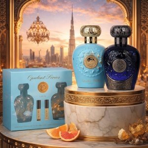 Set Parfumuri Lattafa Opulent Dubai & Opulent Blue Elixir, 2x 100 ml, Parfumuri Arabesti, Gentuta Cosmetice - Img 5