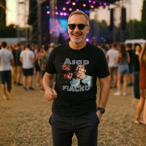 Tricou A$AP Rocky - Group Portrait, muzica Hip-Hop / Rap, Dama | Barbat | Copii, Culoare Negru - Img 9