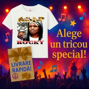 Tricou A$AP Rocky - Money Background, muzica Hip-Hop / Rap, Dama | Barbat | Copii - Img 12