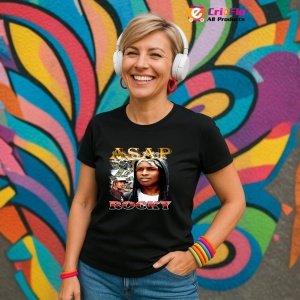 Tricou A$AP Rocky - Money Background, muzica Hip-Hop / Rap, Dama | Barbat | Copii, Culoare Negru - Img 13