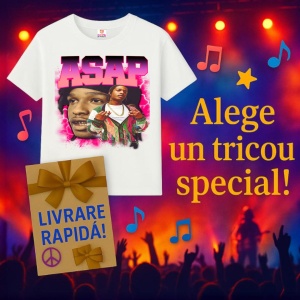 Tricou A$AP Rocky - Pink Glow, muzica Hip-Hop / Rap, Dama | Barbat | Copii - Img 12