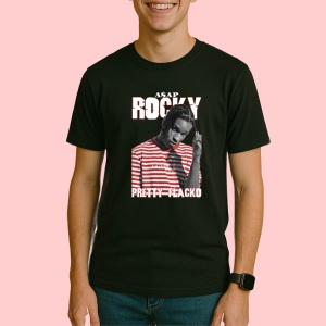 Tricou A$AP Rocky - Pretty Flacko, muzica Hip-Hop / Rap, Dama | Barbat | Copii, Culoare Negru