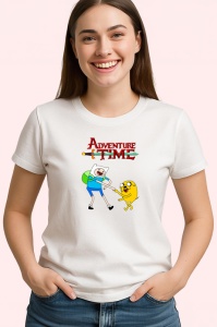 Tricou Adventure Time aventuri fantastice cu Finn si Jake in taramul Ooo, Copii | Dama | Barbat - Img 3