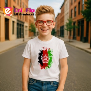 Tricou Afghanistan Steag Splash Art, Copii | Dama | Barbat - Img 8