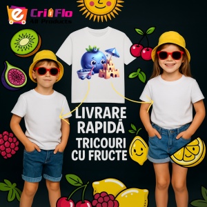 Tricou Afine amuzant de vara caste; de nisip, Fructe, Copii | Dama - Img 6
