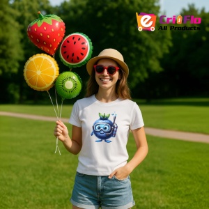 Tricou Afine amuzant de vara scafandru, Fructe, Copii | Dama - Img 10