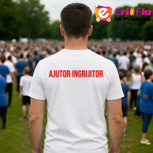 Tricou AJUTOR INGRIJITOR, Personalizat | Unisex Dama si Barbat - Img 4