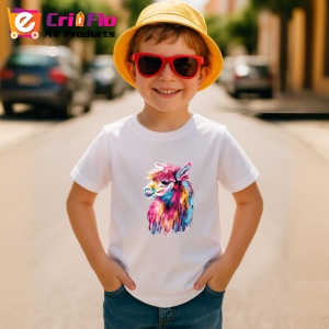 Tricou Alapca in stil pop art fundal alb Copii | Dama | Barbat - Img 10