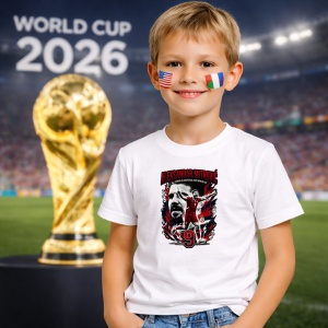 Tricou Aleksandar Mitrovic Serbia World Cup Fifa 2026, din bumbac 100%, tricou alb, Copii | Dama | Barbat - Img 5