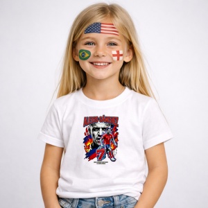 Tricou Alexis Sanchez Chile World Cup Fifa 2026, din bumbac 100%, tricou alb, Copii | Dama | Barbat