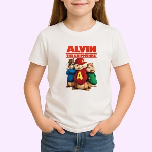 Tricou Alvin and the Chipmunks veveritele muzicale in aventuri haioase, Copii | Dama | Barbat - Img 3