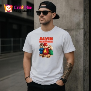 Tricou Alvin si veveritele personajele principale Alvin Simon si Theodore stau impreuna, Copii | Dama | Barbat - Img 5