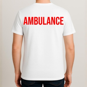 Tricou AMBULANCE, Personalizat | Unisex Dama si Barbat