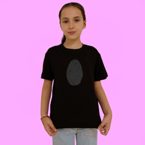 Tricou Amprenta Muzicala Arta Identitate, Copii | Dama | Barbat, culoare negru - Img 3