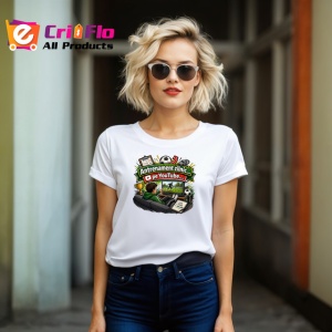 Tricou Antrenament Pe Youtube Ilustratie Gamer Canapea, din bumbac 100% , tricou alb pentru Copii | Dama | Barbat - Img 8